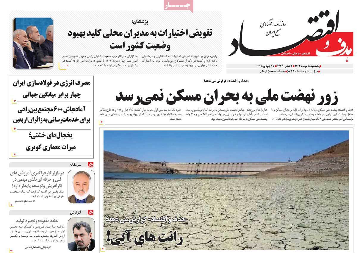 هدف و اقتصاد